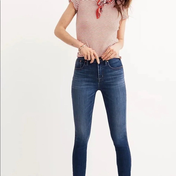 Madewell 10" High Riser Skinny Skinny Jeans - 25 - Picture 1 of 8